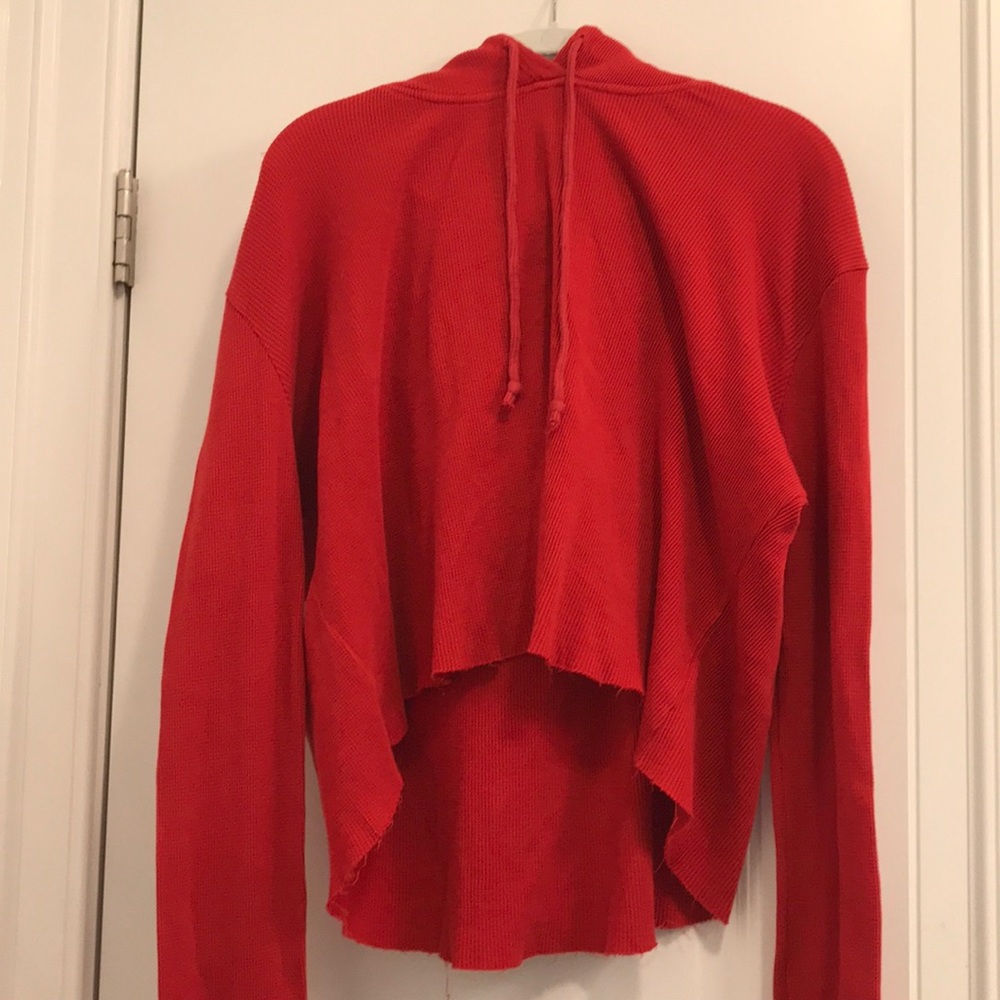 John Galt thermal hooded pullover
